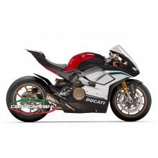 Carbonvani - Ducati Panigale V4 / S / Speciale "BLACK-ONE" Design Carbon Fiber Full Fairing Kit - ROAD VERSION (8 pieces)